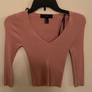 Pink crop top